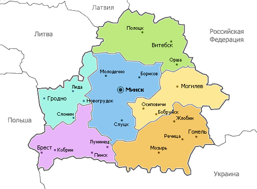 Карта РБ